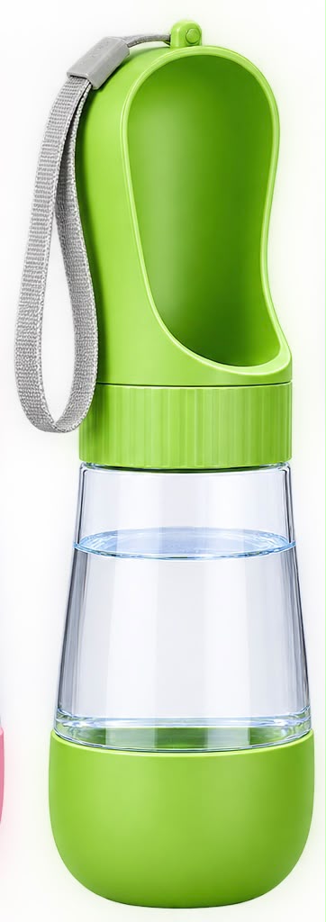 Botella portátil para perros 2 en 1: dispensador de agua con tazón integrado