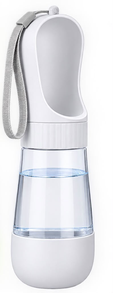 Botella portátil para perros 2 en 1: dispensador de agua con tazón integrado